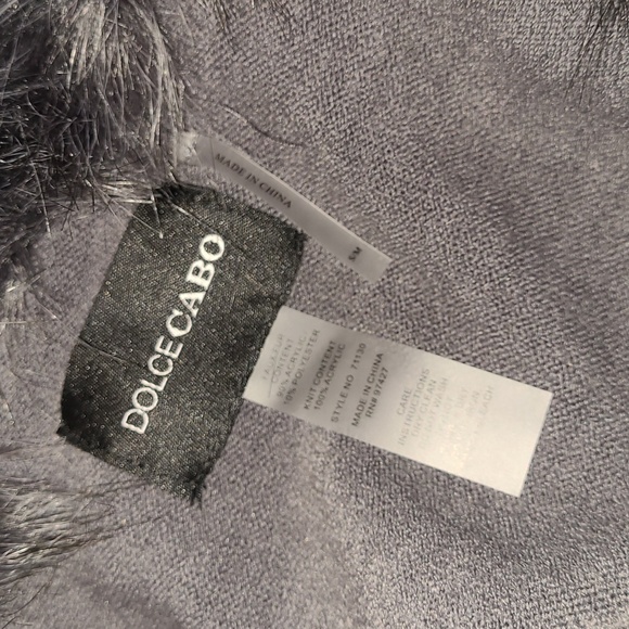 💕2X HP💕NWT Dolce Cabo Faux Fur Sweater/Jacket/Poncho💕 - Picture 10 of 11
